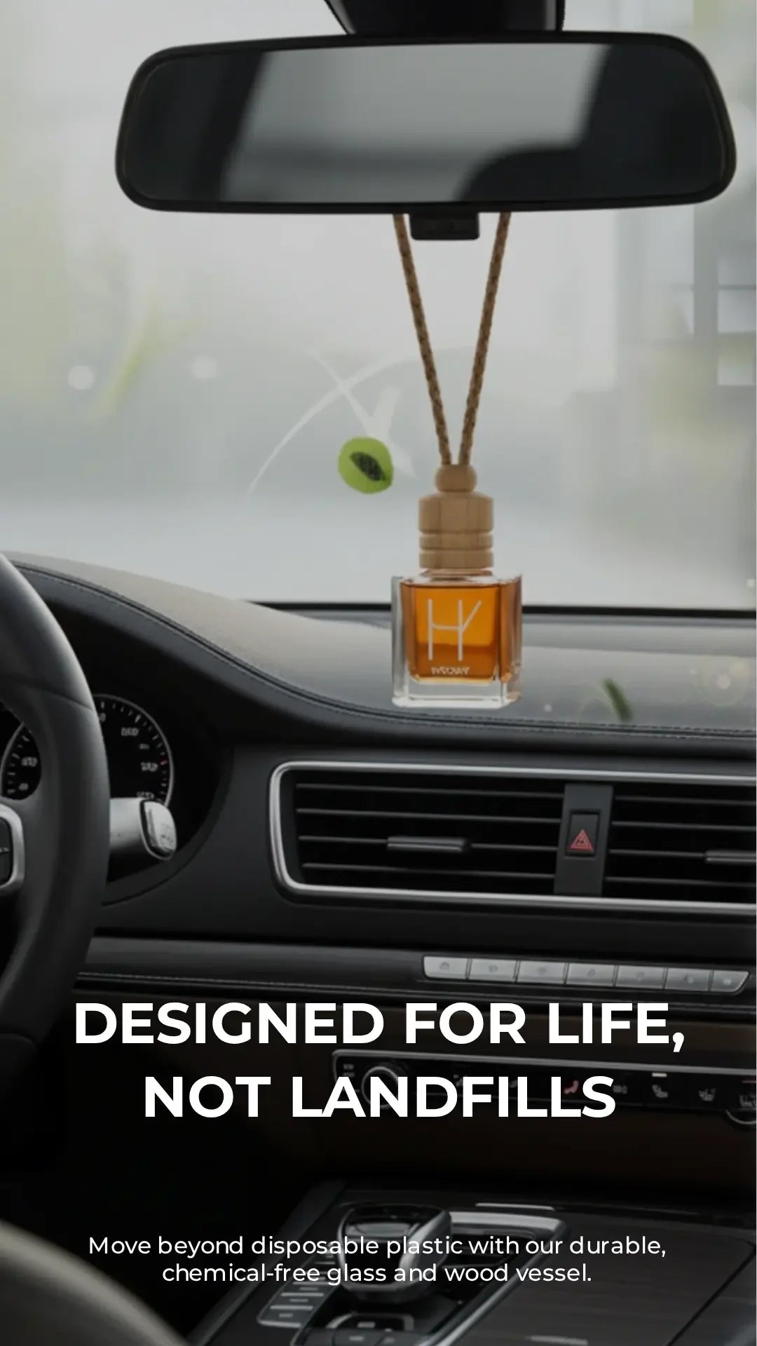 aurum musk hanging car perfume diffuser in car interior eco friendly design
