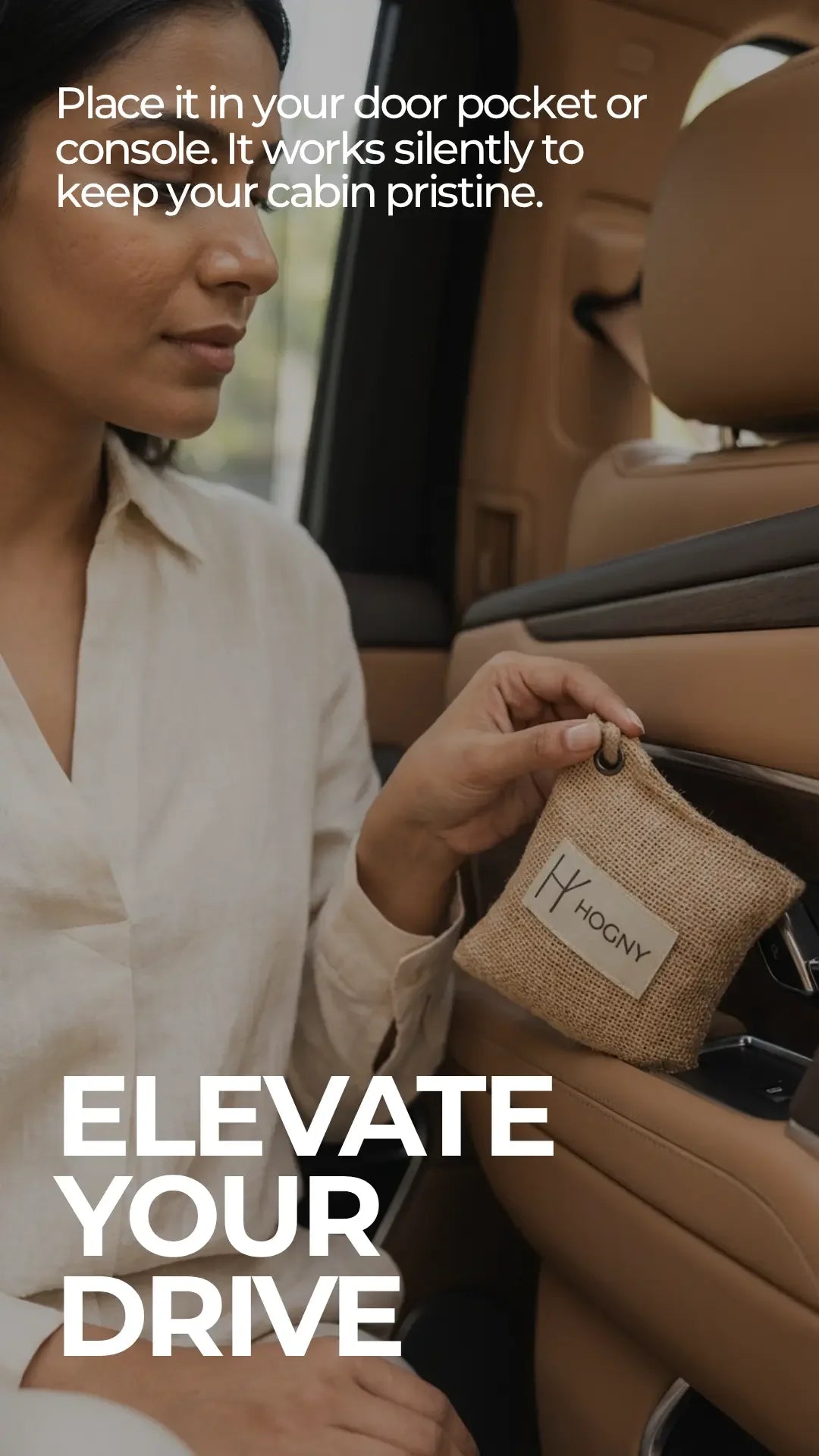 natural odor absorber coconut charcoal air purifier for car interior