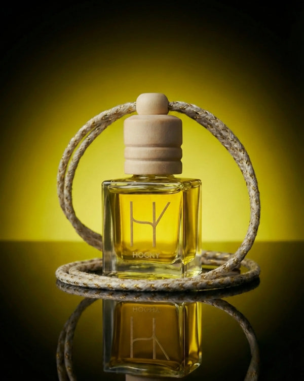 Limoné Fresco hanging car perfume diffuser 10ml with luxury glass bottle