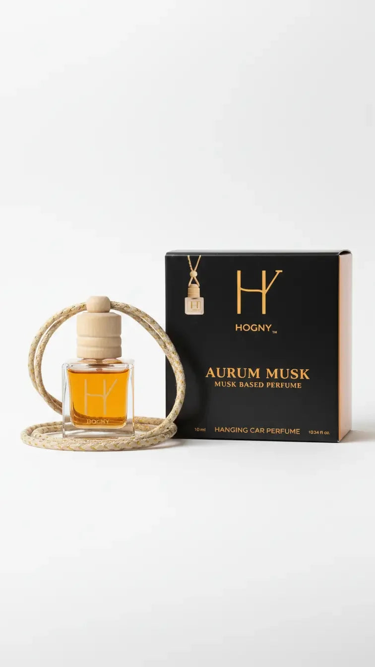 aurum musk glass bottle hanging car perfume diffuser