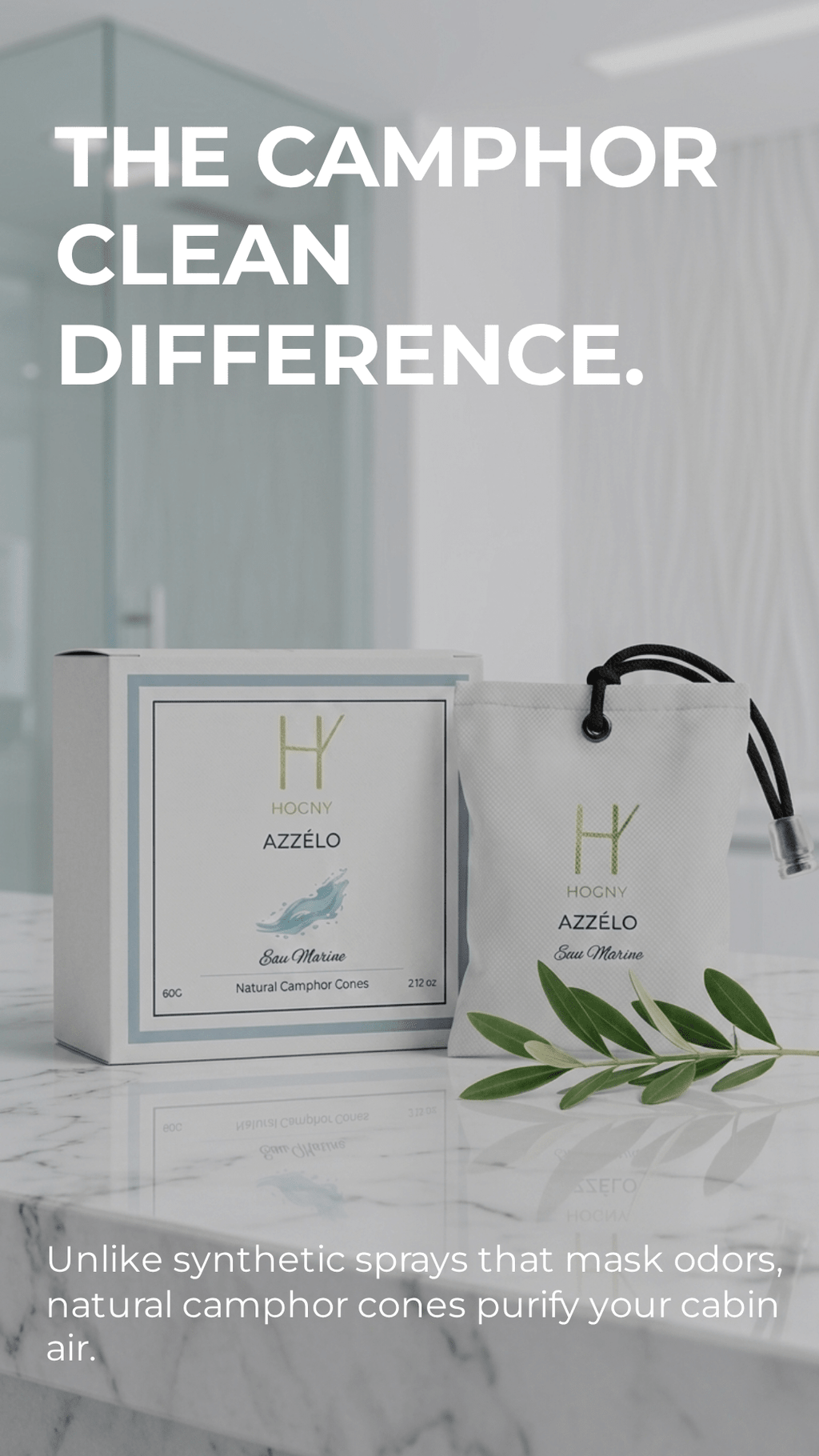 Azzélo - Natural Camphor Car Perfume | 60G