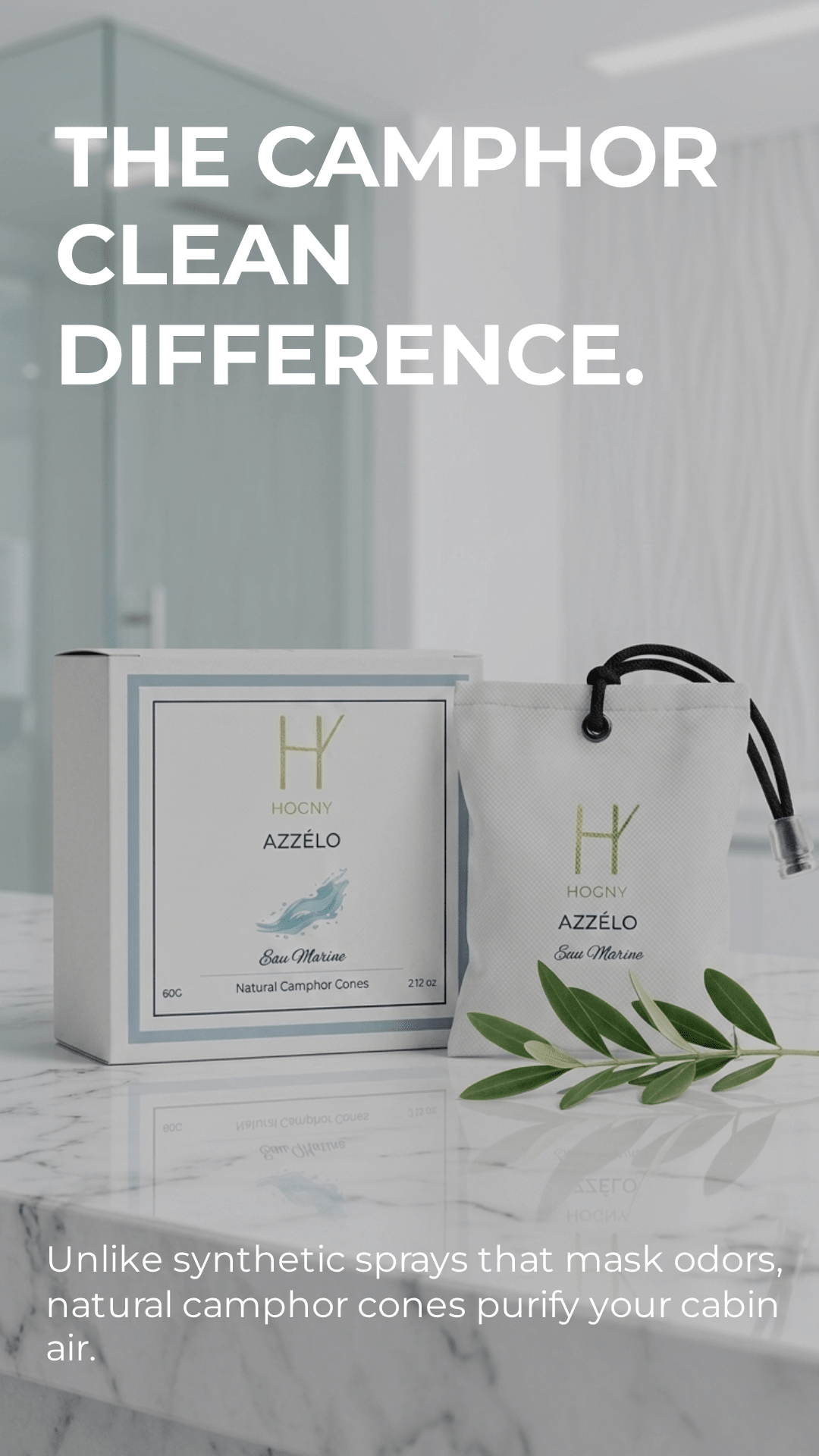Azzélo - Natural Camphor Car Perfume | 60G