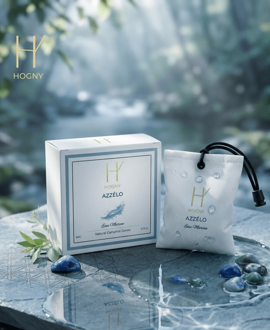 Hogny Azzello aqua based camphor car perfume with box 