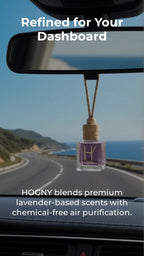 Essenza Amora alcohol free lavender car freshener diffuser bottle design