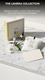 The Lemera Collection Hogny's natural citrus car perfume with presence of minimal and elegant design.