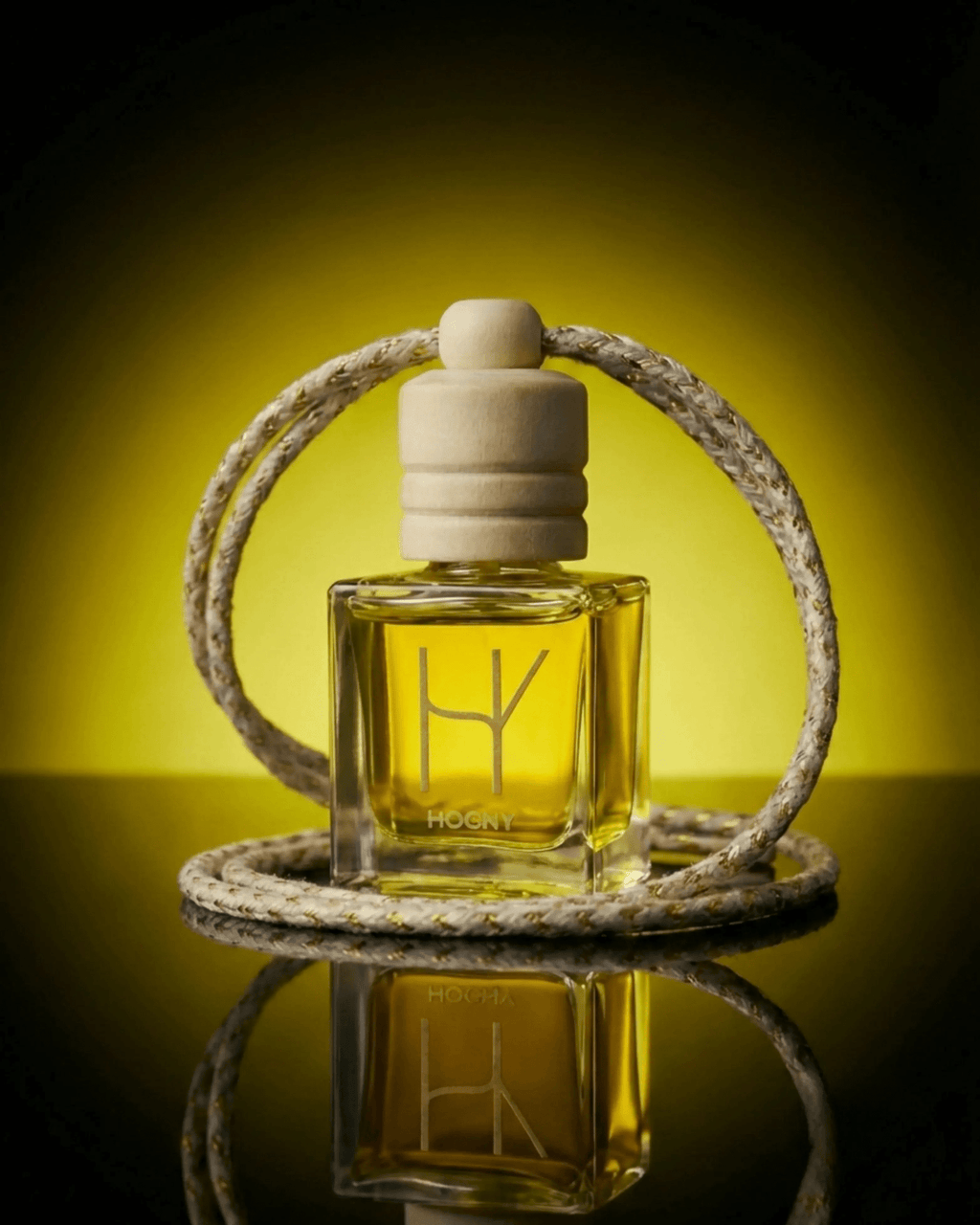 Limoné Fresco hanging car perfume diffuser 10ml with luxury glass bottle