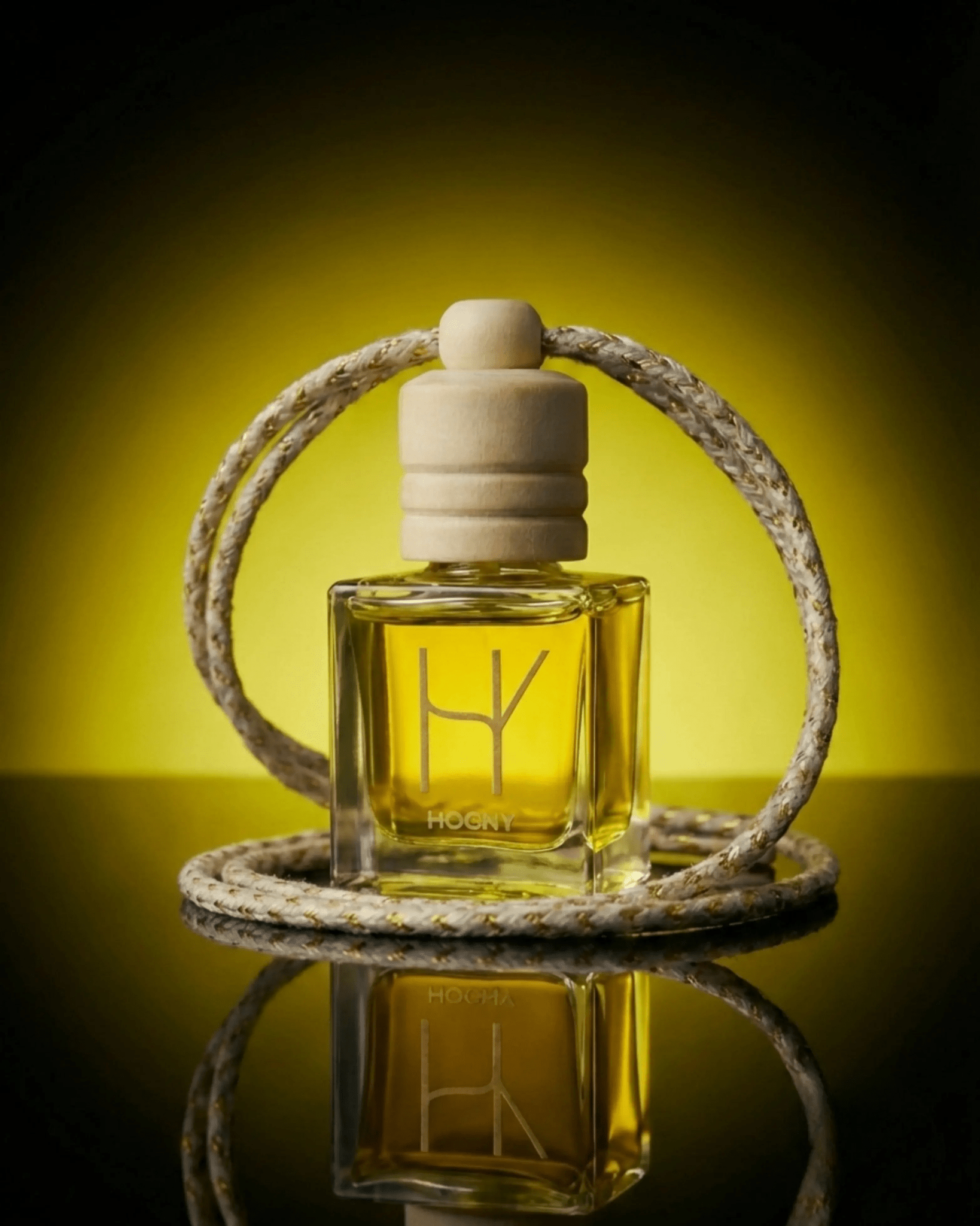 Limoné Fresco hanging car perfume diffuser 10ml with luxury glass bottle