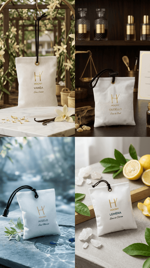 Camphor Car perfume pack of 4 Azzelo Lemera Oudello Vanea as a combo pack