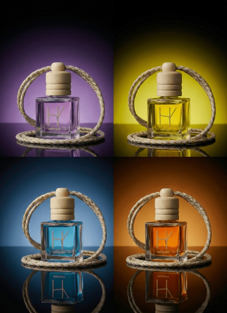 Pack of 4 - Hanging Car Diffuser Perfume HOGNY (10ML)