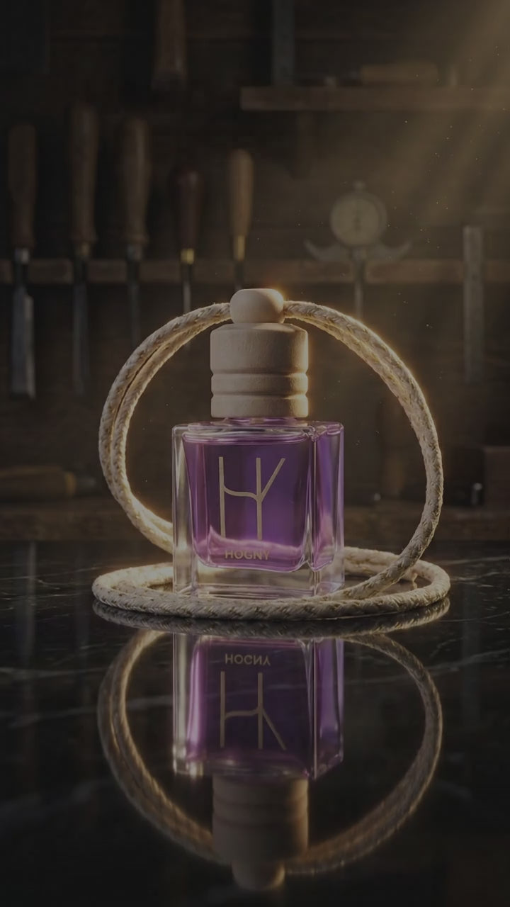 Hogny Essenza amora video of lavender car perfume
