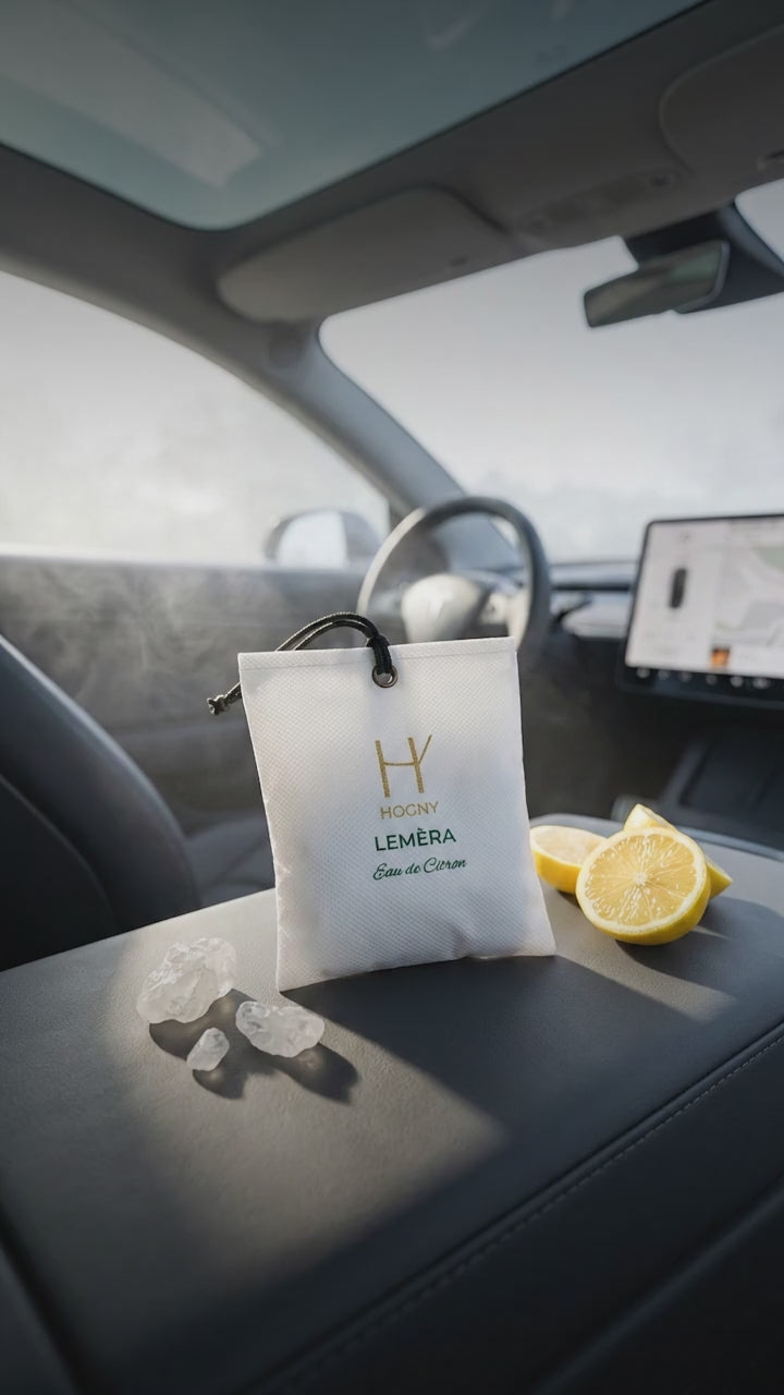 Lemera lemon car perfume and power of camphor releasing pleasant smell and removing odor.